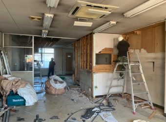 愛知県名古屋市　18坪の事務所の内装解体